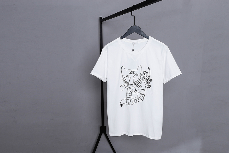 Футболка Dior Curious Tiger Print "White" фото № 2