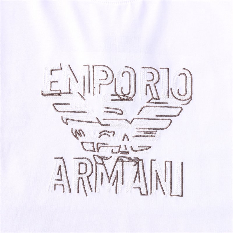 Футболка Emporio Armani Big Front Logo "White" фото № 2