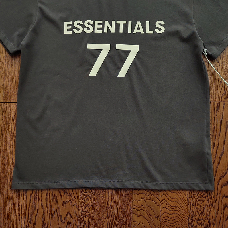 Футболка Fear Of God Logo And Number 77 "Black" фото № 6