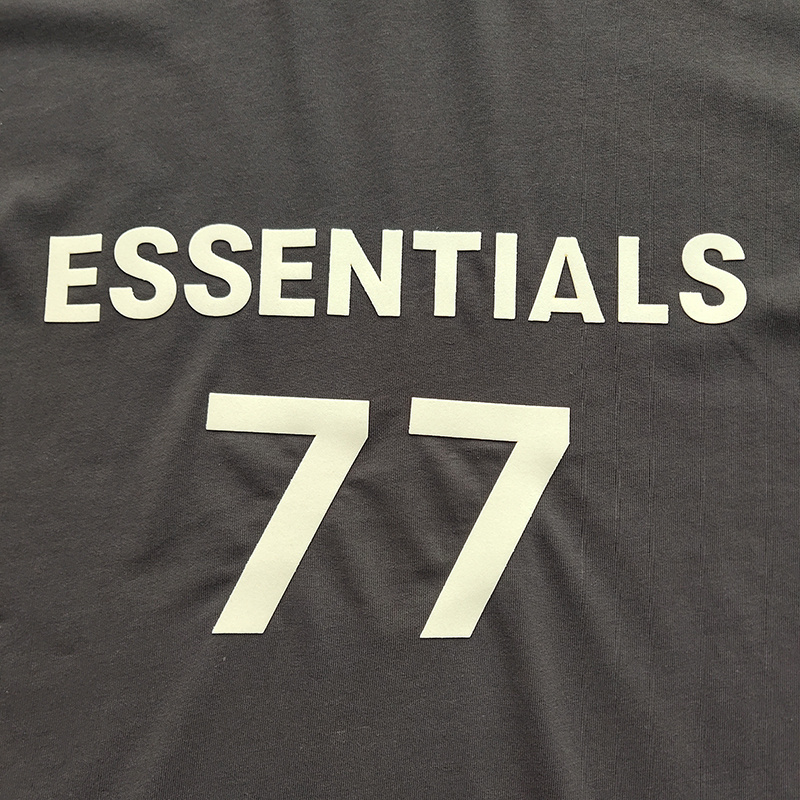 Футболка Fear Of God Logo And Number 77 "Black" фото № 5