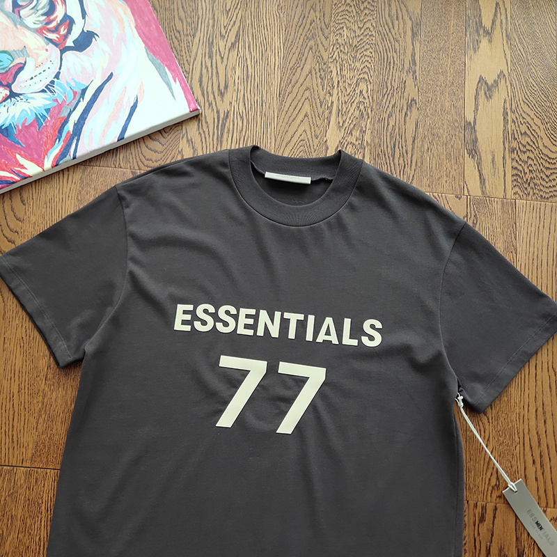 Футболка Fear Of God Logo And Number 77 "Black" фото № 3