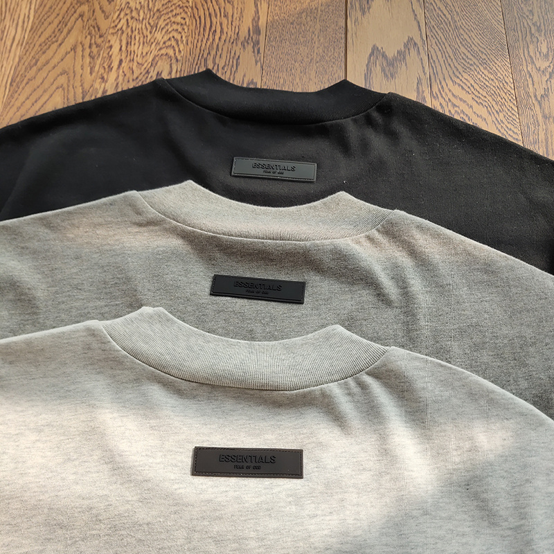 Футболка Fear Of God Stylish With A Logo "Gray" фото № 3