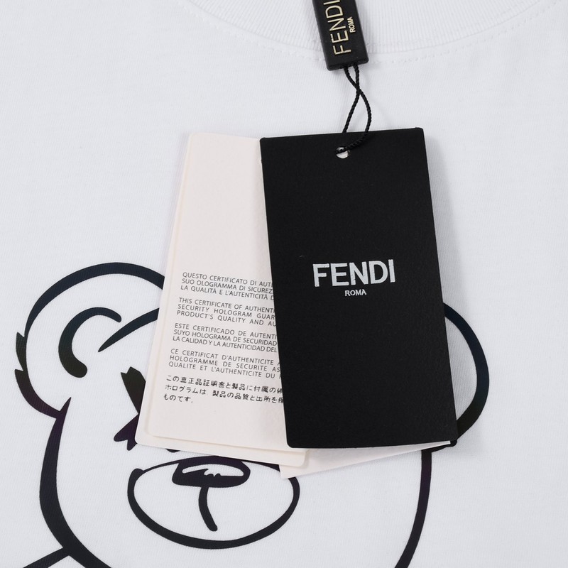 Футболка Fendi Reflective Bear "White" фото № 4