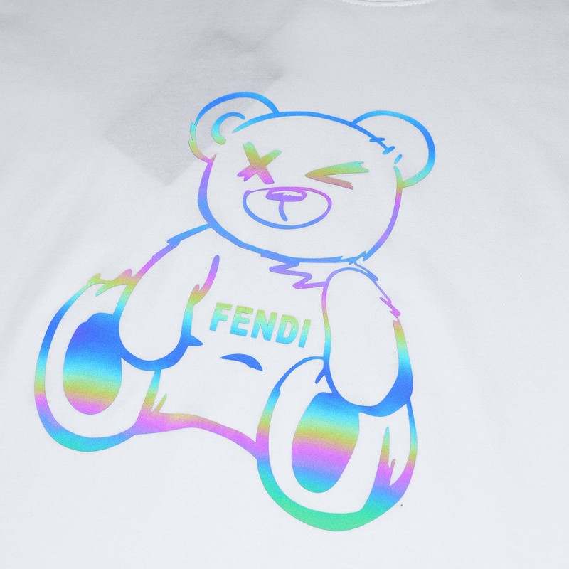 Футболка Fendi Reflective Bear "White" фото № 3