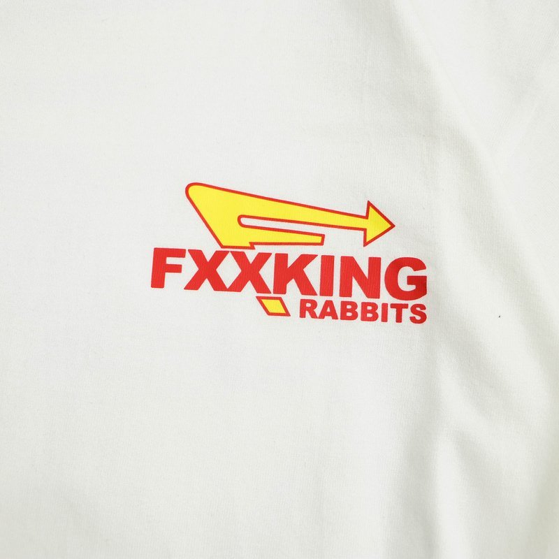 Футболка A Bathing Ape Fxxing Rabbits "White" фото № 3