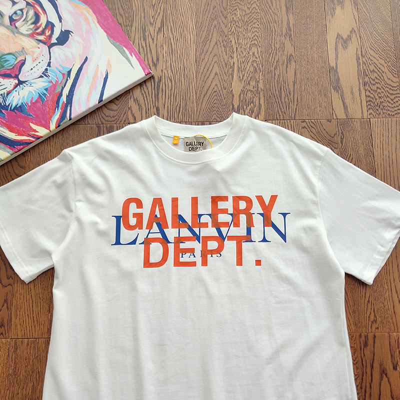 Футболка Gallery Dept Logo in the Center "White" фото № 7