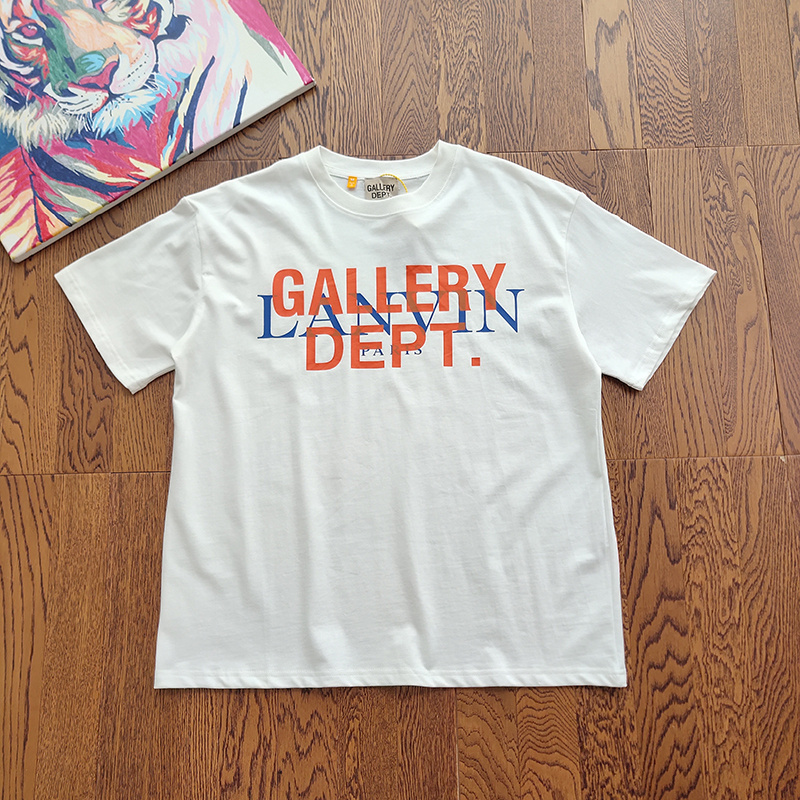 Футболка Gallery Dept Logo in the Center "White" фото № 8