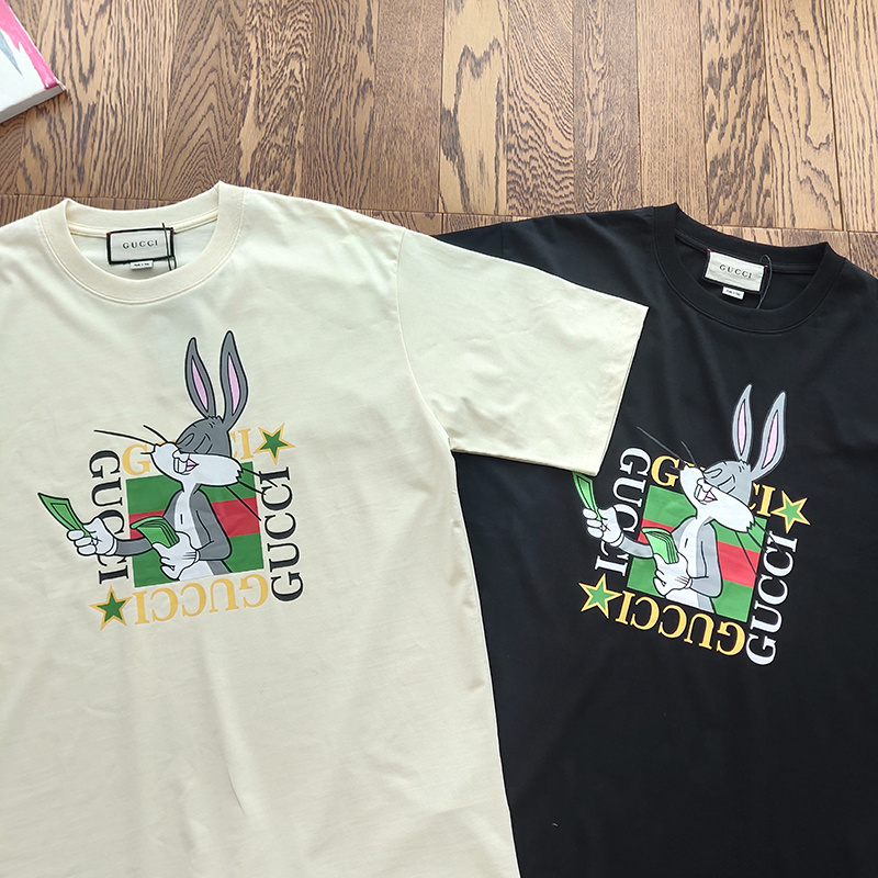 Футболка Gucci Rich Rabbit "Black" фото № 5