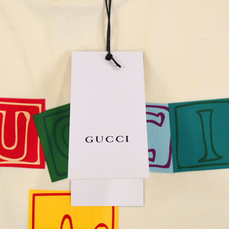 Футболка Gucci Cubes "Beige" фото № 8