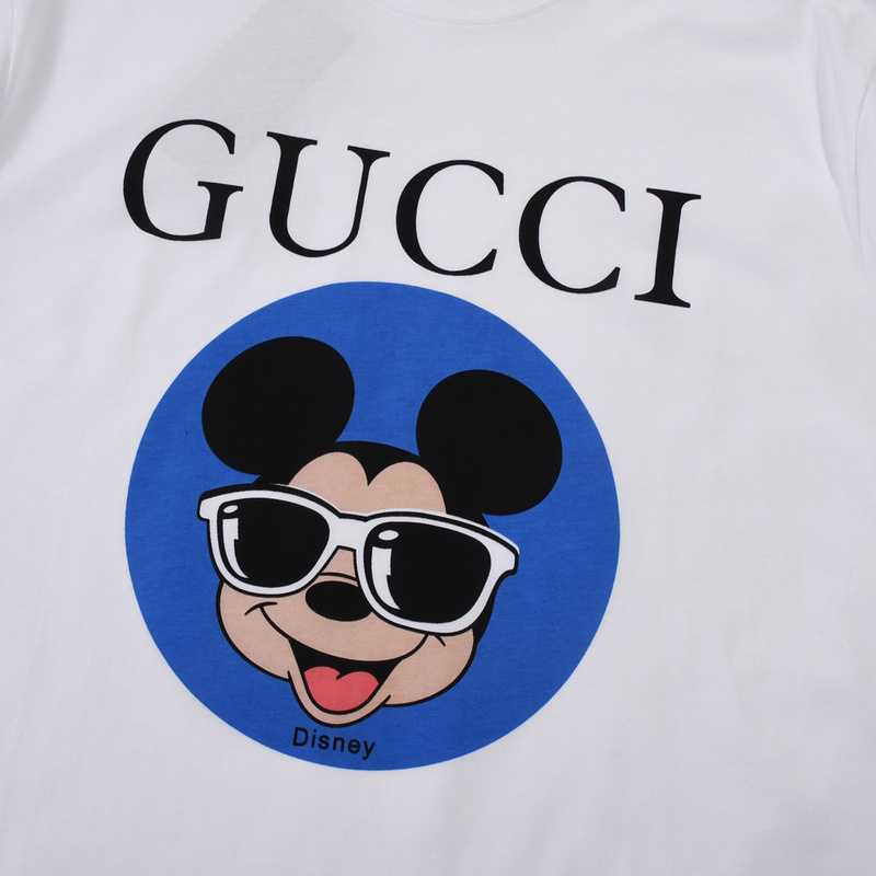Футболка Gucci X Disney Mickey With Glasses "White" фото № 6