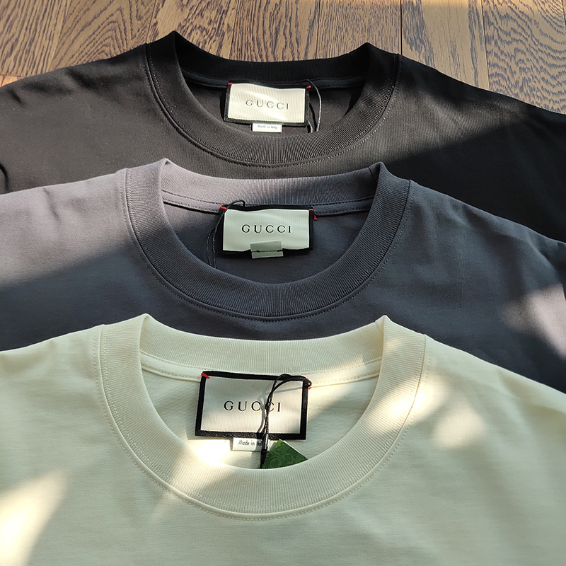 Футболка Gucci Logo With Rays "Gray" фото № 3