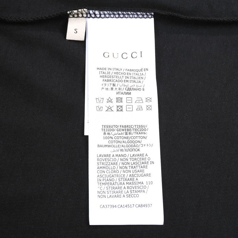 Футболка Gucci With A Nameplate Patch "Black" фото № 4