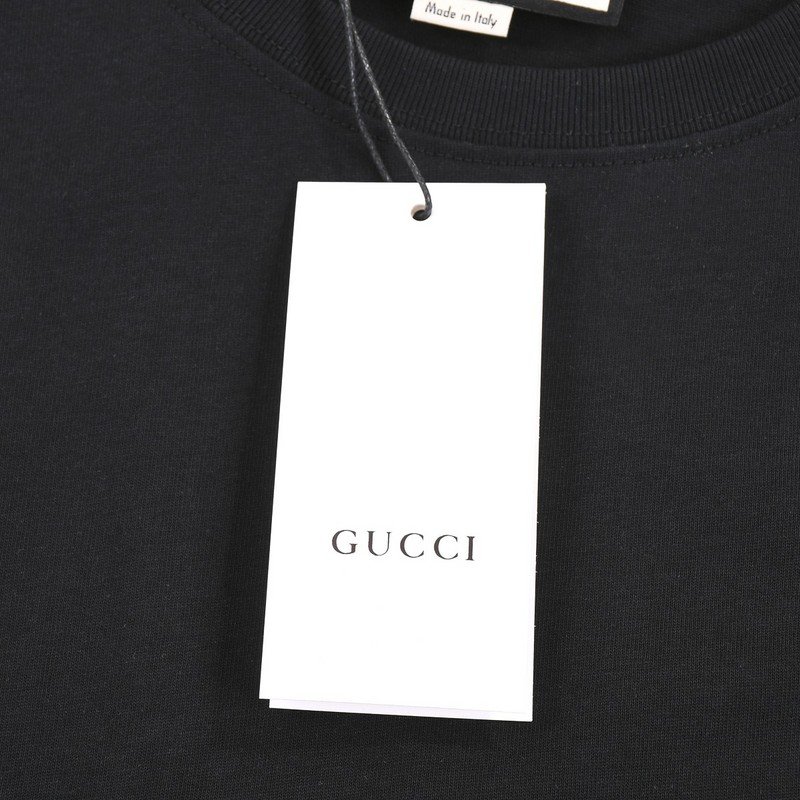 Футболка Gucci With A Nameplate Patch "Black" фото № 7