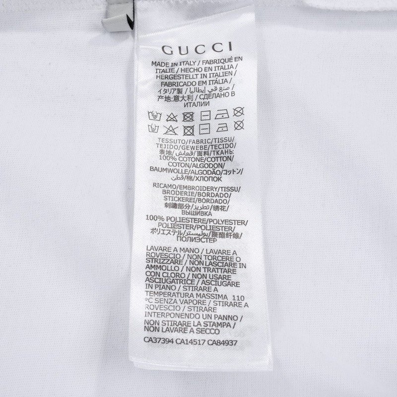 Футболка Gucci With Cat Pattern "White" фото № 2