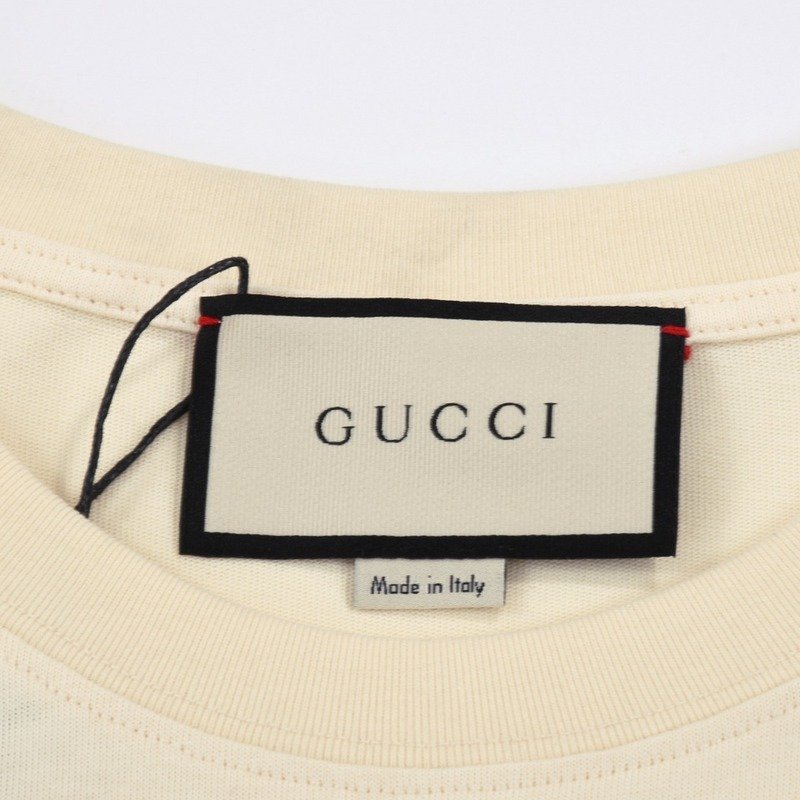 Футболка Gucci Print Lipstick "Cream" фото № 6