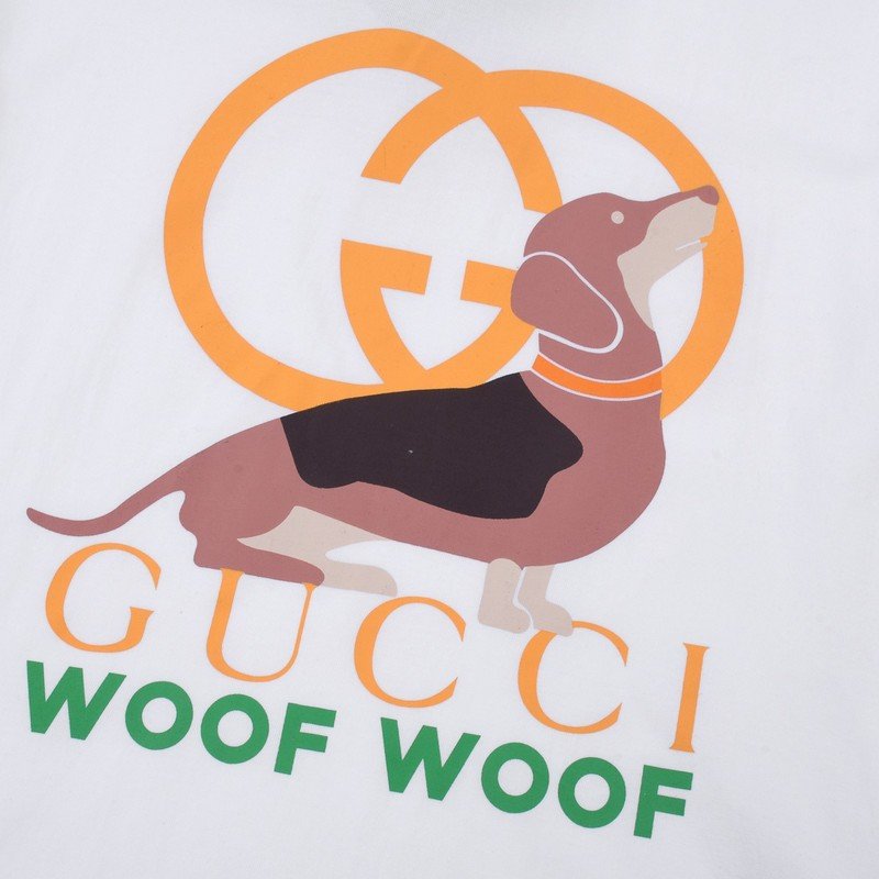 Футболка Gucci Woof Woof "White" фото № 5