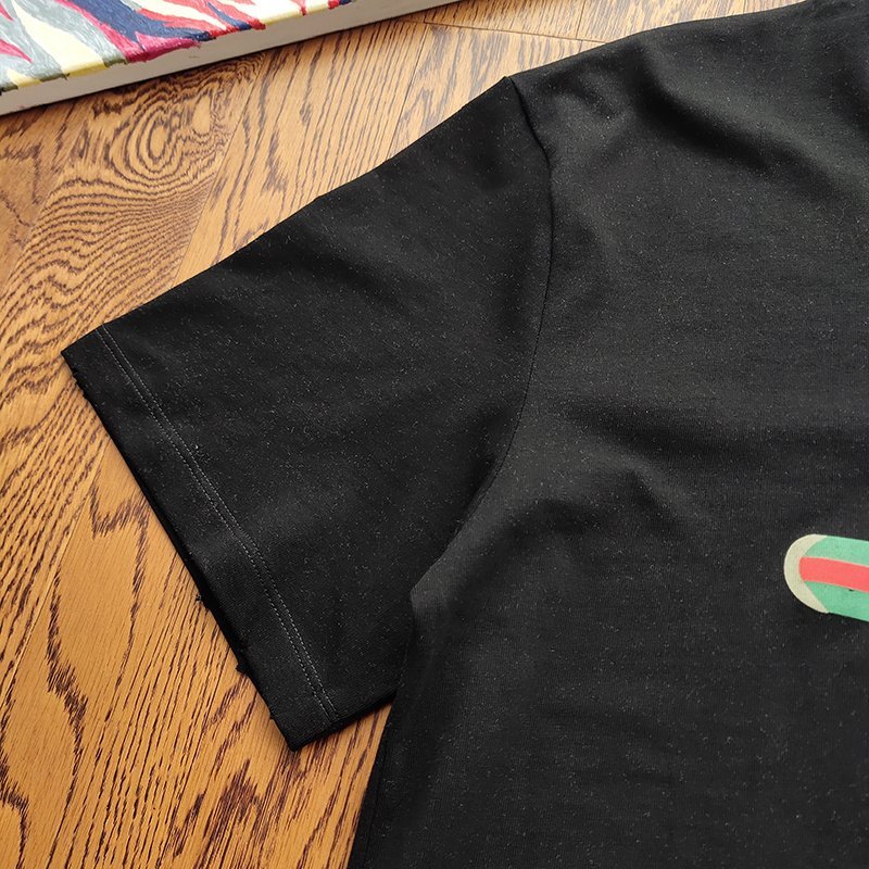 Футболка Gucci Print Belt With Logo "Black" фото № 5