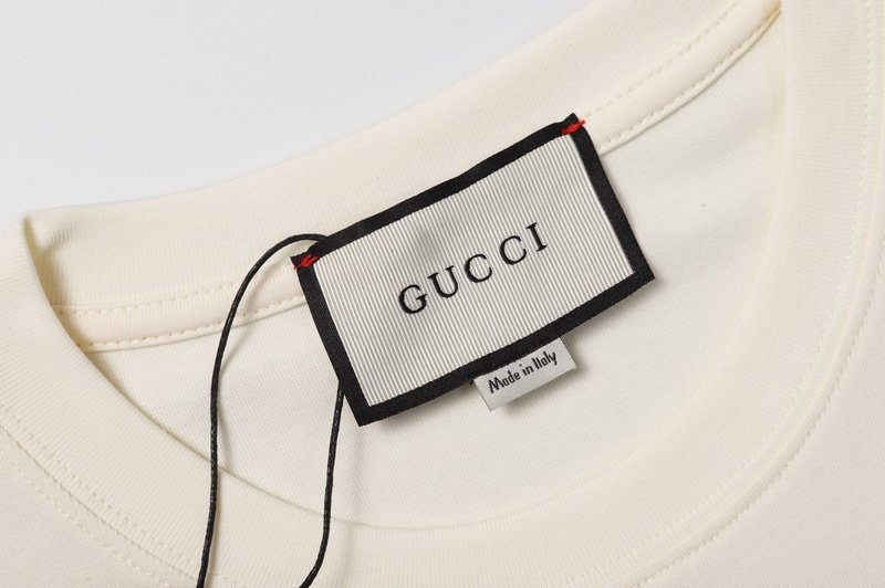 Футболка Gucci X Balenciaga With Rabbits On Blue Background "Cream" фото № 4