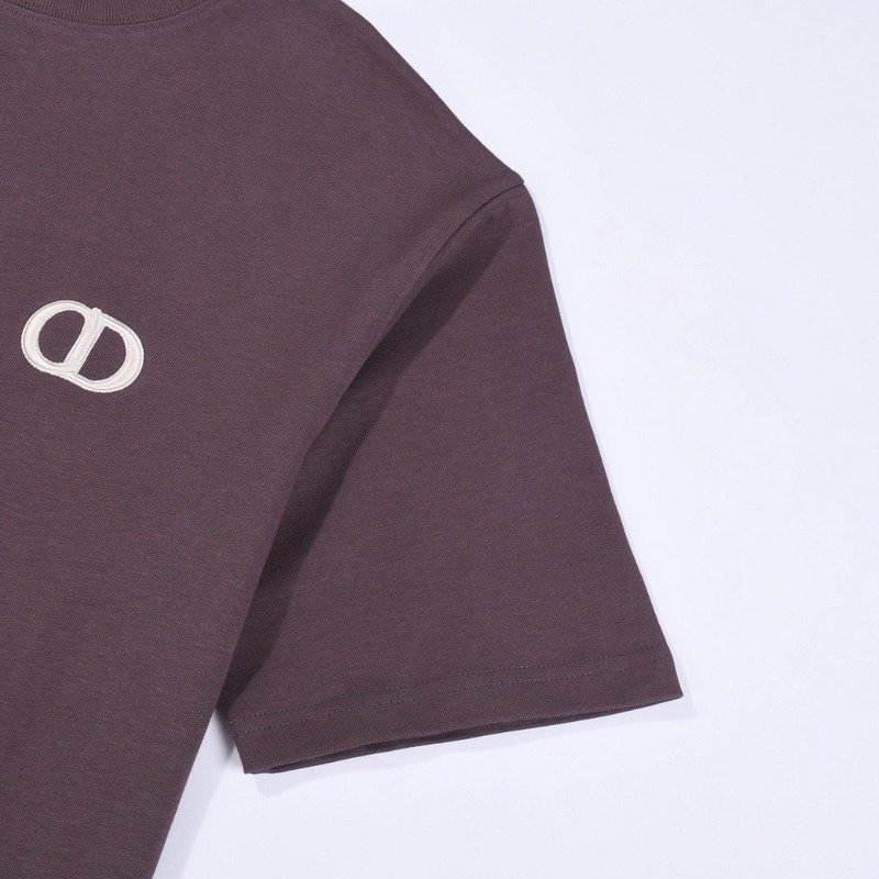 Футболка Gucci Embroidery Brand Logo "Purple" фото № 3