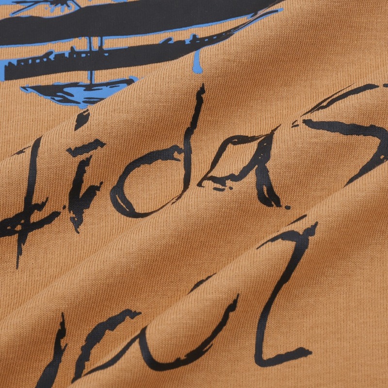 Футболка Gucci X Adidas Logo In The Center "Brown" фото № 7