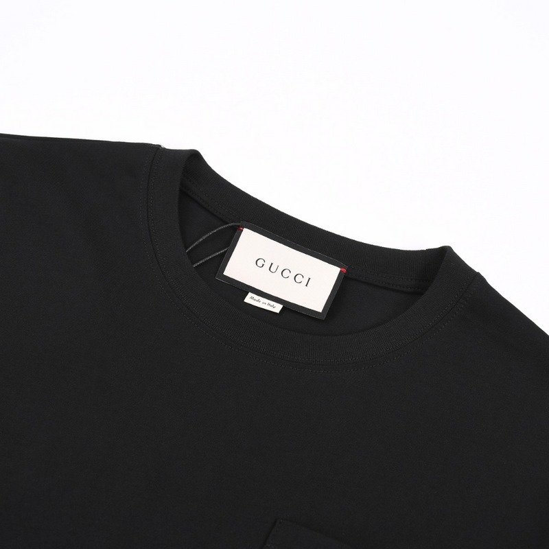 Футболка Gucci Embroidery Flower In A Pot "Black" фото № 5