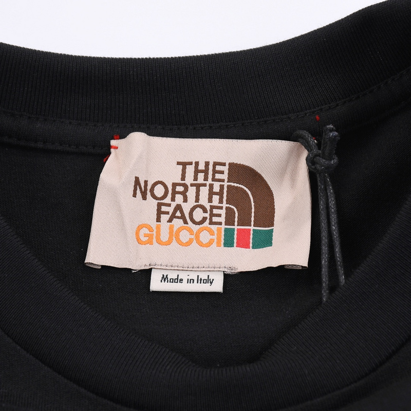 Футболка Gucci X The North Face Alien Cat "Black" фото № 7
