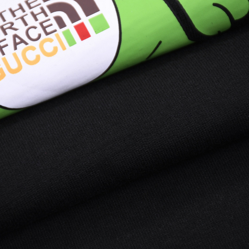 Футболка Gucci X The North Face Alien Cat "Black" фото № 5