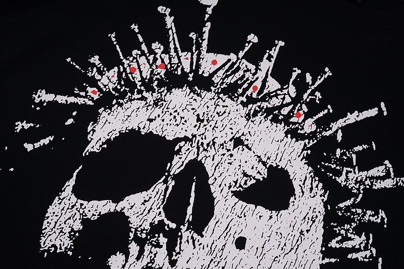 Футболка Hellstar Big Skull Print And Logo "Black" фото № 5