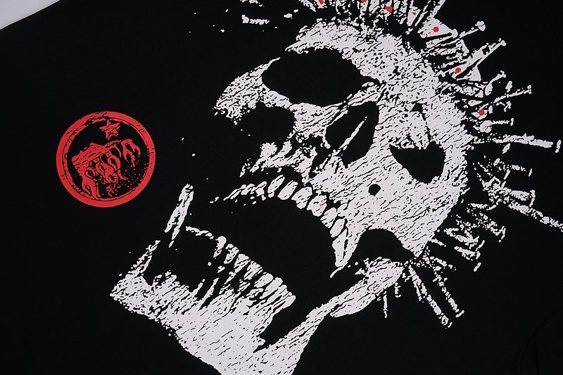 Футболка Hellstar Big Skull Print And Logo "Black" фото № 4
