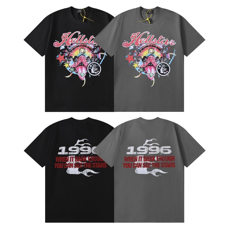 Футболка Hellstar Dark 1996 "Gray" фото № 2