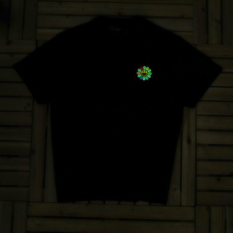 Футболка JBalvin Multicolor Small Flower Front "Black" фото № 8