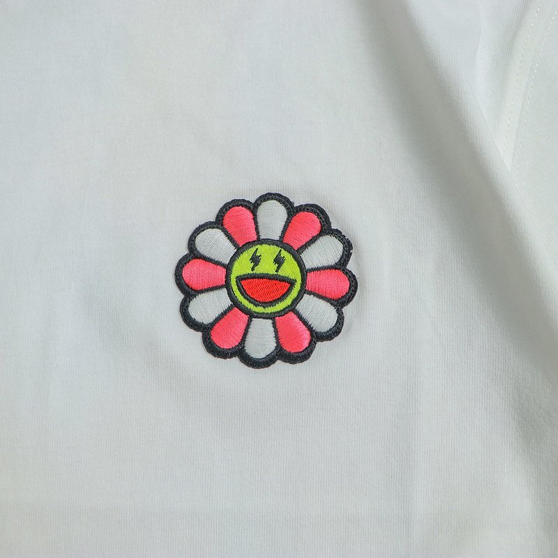 Футболка JBalvin Flower With Red Petals "White" фото № 6