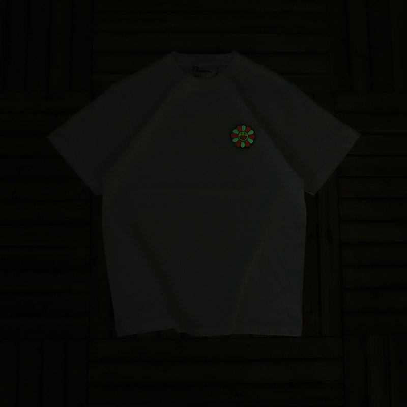 Футболка JBalvin Flower With Red Petals "White" фото № 7