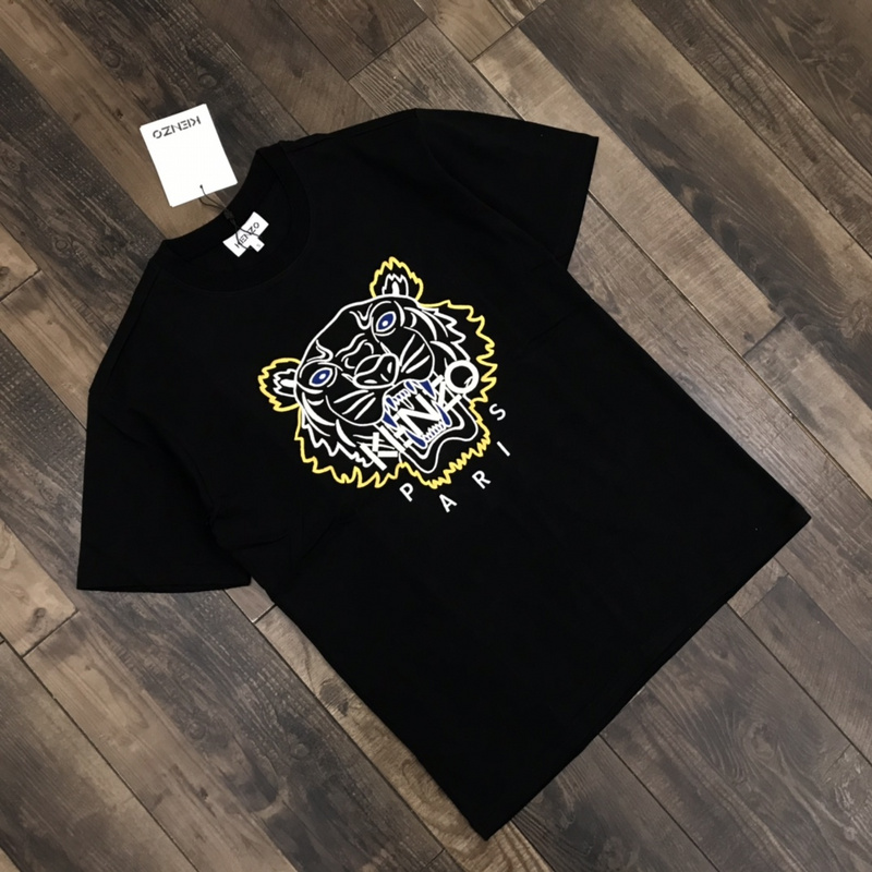 Футболка Kenzo Big Tiger Head "Black" фото № 2