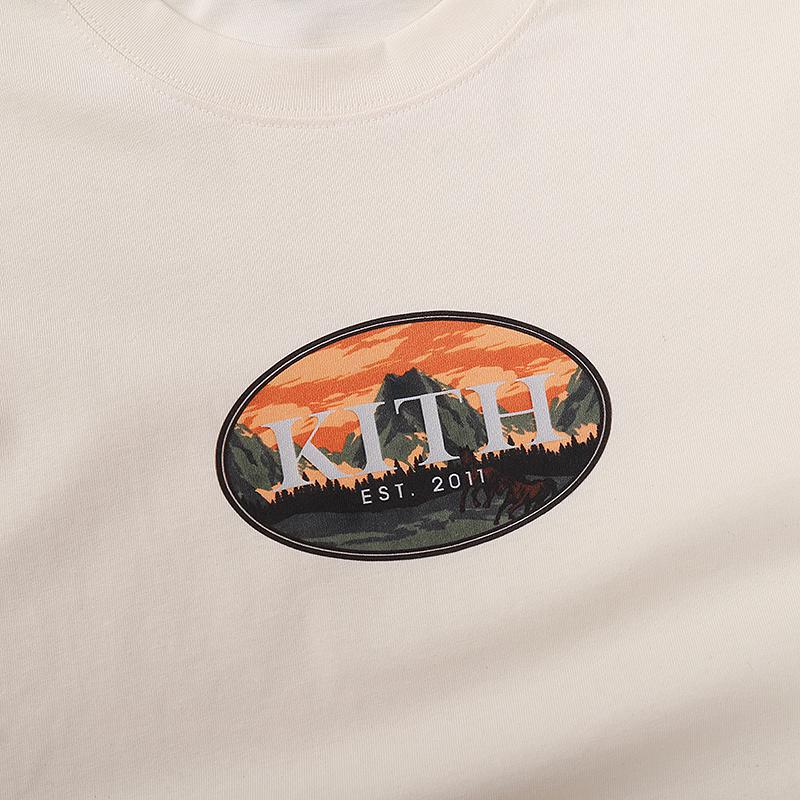 Футболка Kith Chamonix Mont Blanc "Cream" фото № 4