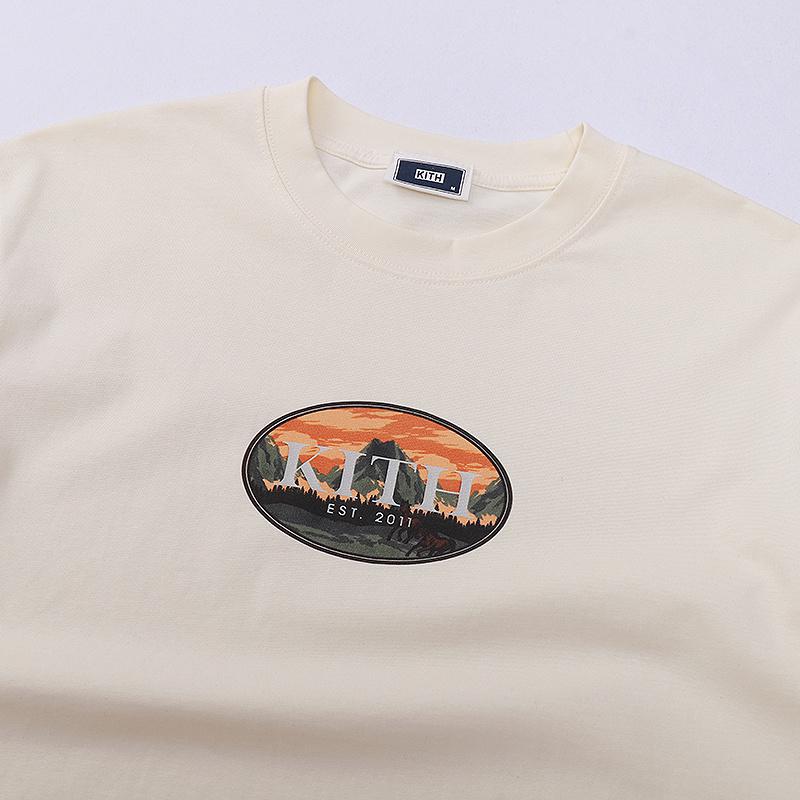 Футболка Kith Chamonix Mont Blanc "Cream" фото № 3