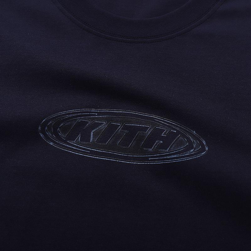 Футболка Kith Abstract Logo "Navy" фото № 4