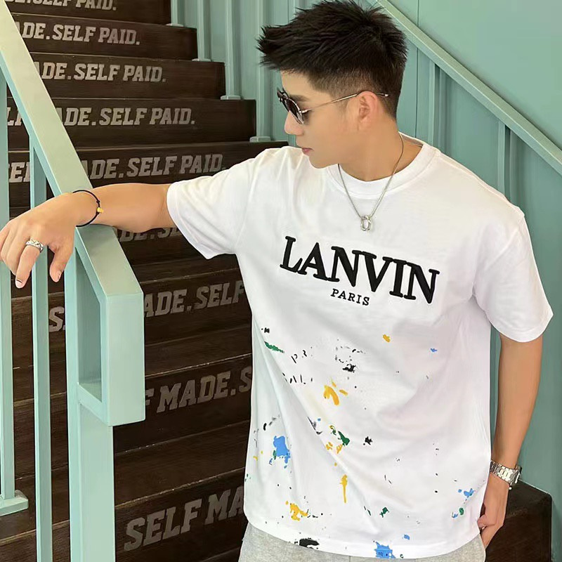 Футболка Lanvin X Gallery Dept Logo "White" фото № 3