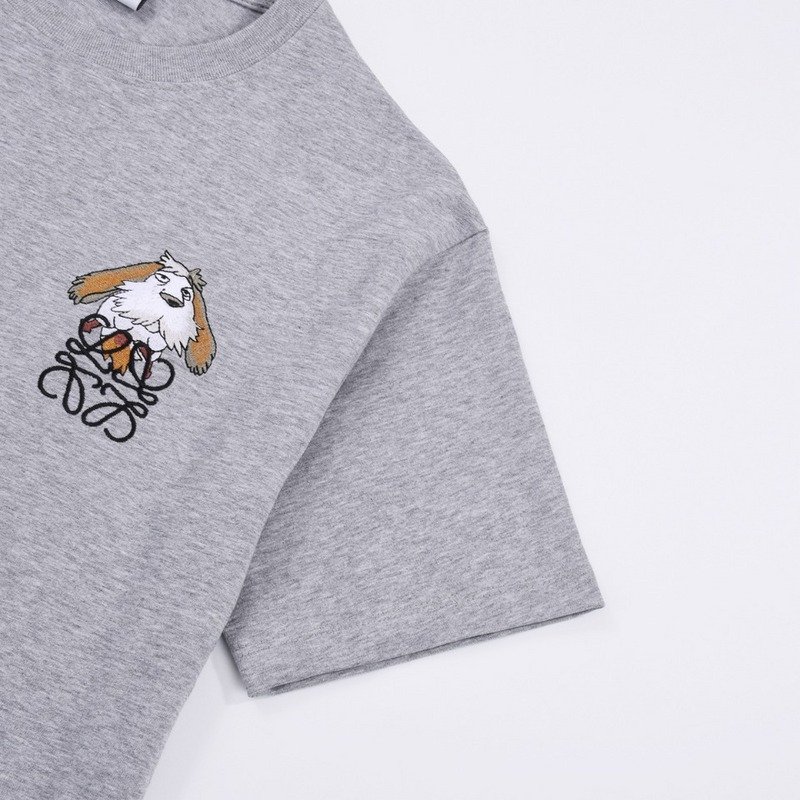 Футболка Loewe The Logo And The Old Dog "Gray" фото № 3