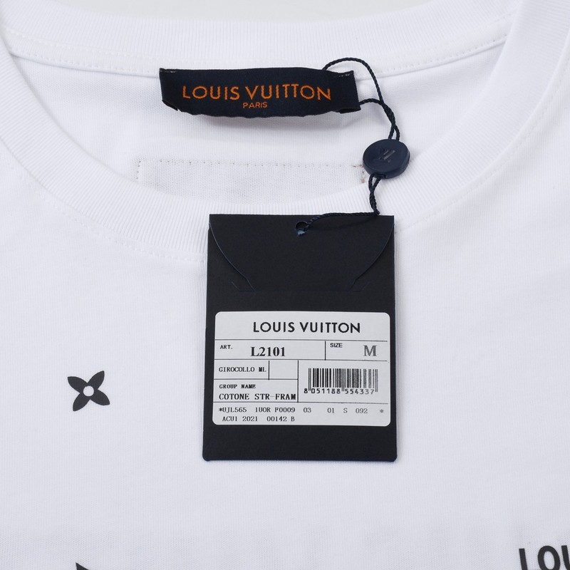 Футболка Louis Vuitton LV on the chest "White" фото № 5