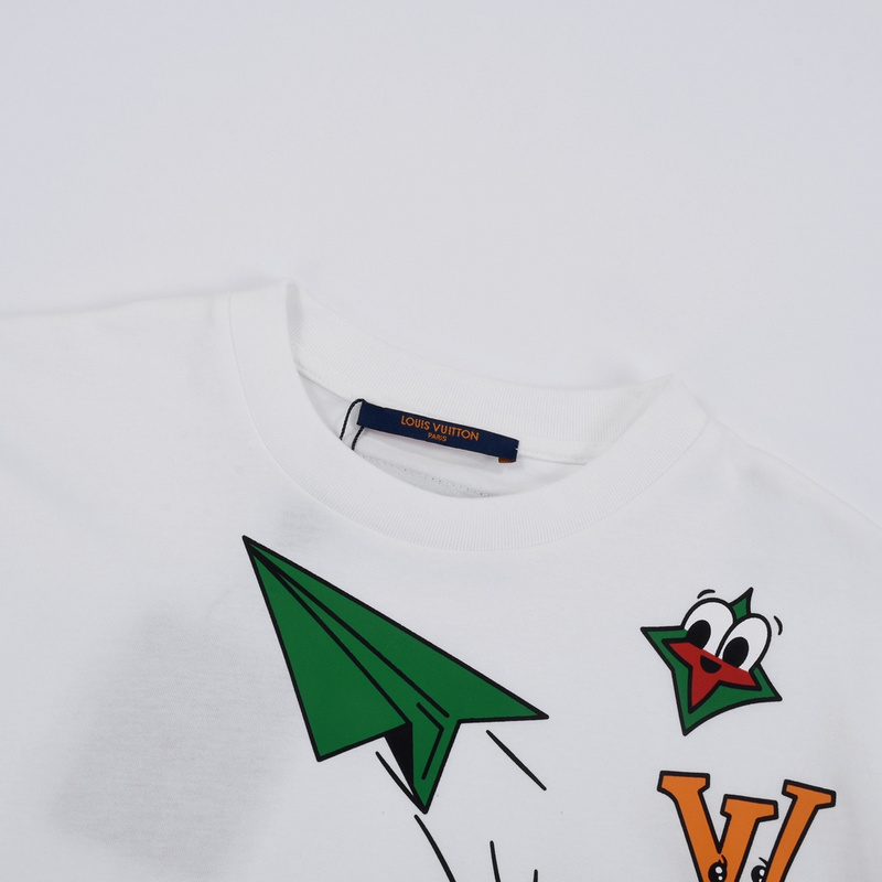Футболка Louis Vuitton Green Airplane And Logo "White" фото № 6