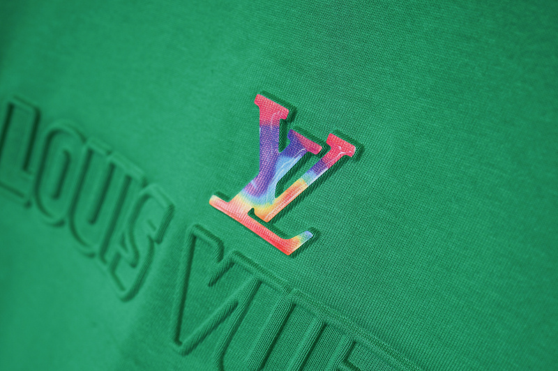 Футболка Louis Vuitton With Rainbow Brand Icon "Green" фото № 5