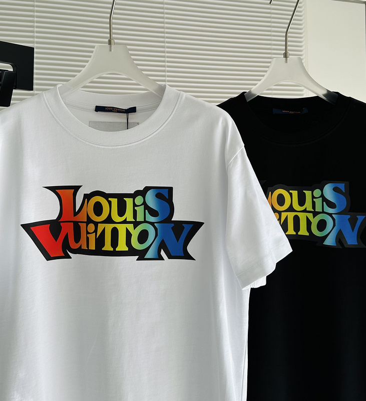 Футболка Louis Vuitton Bright Rainbow Style Logo "White" фото № 4