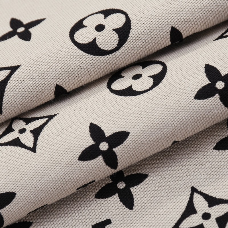 Футболка Louis Vuitton Monogram Fragments "Cream" фото № 5