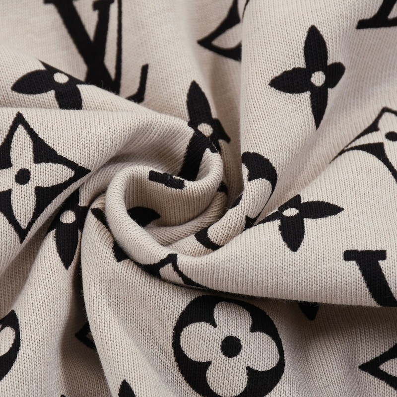 Футболка Louis Vuitton Monogram Fragments "Cream" фото № 4