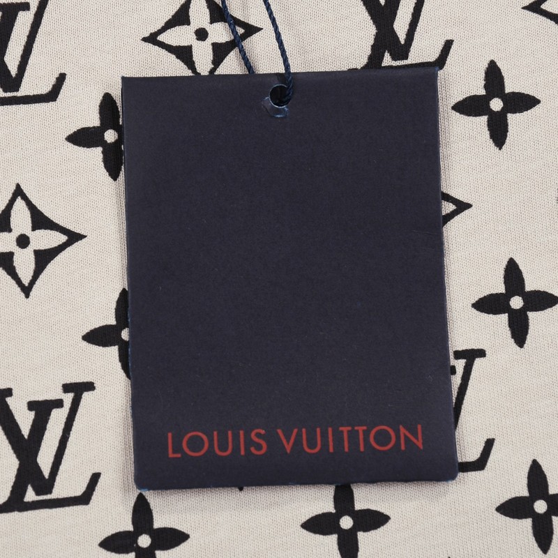 Футболка Louis Vuitton Monogram Fragments "Cream" фото № 3