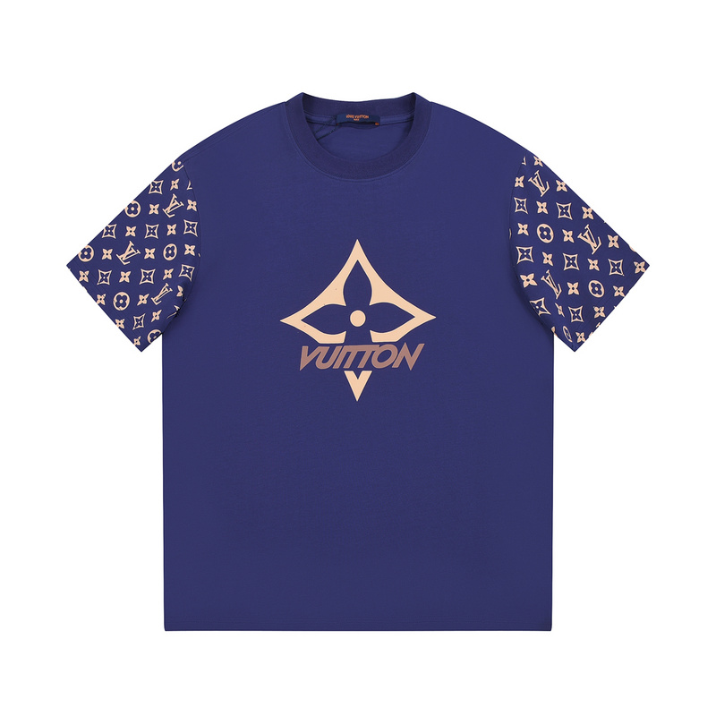 Футболка Louis Vuitton Cotton With Stylish Print "Blue" фото № 7