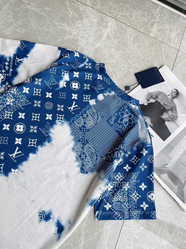 Футболка Louis Vuitton Monogram Bandana "Blue" фото № 9