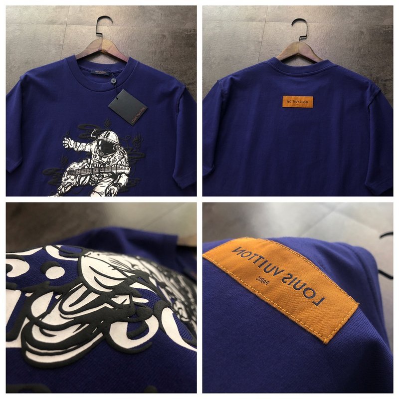 Футболка Louis Vuitton Space Guitarist "Blue" фото № 2