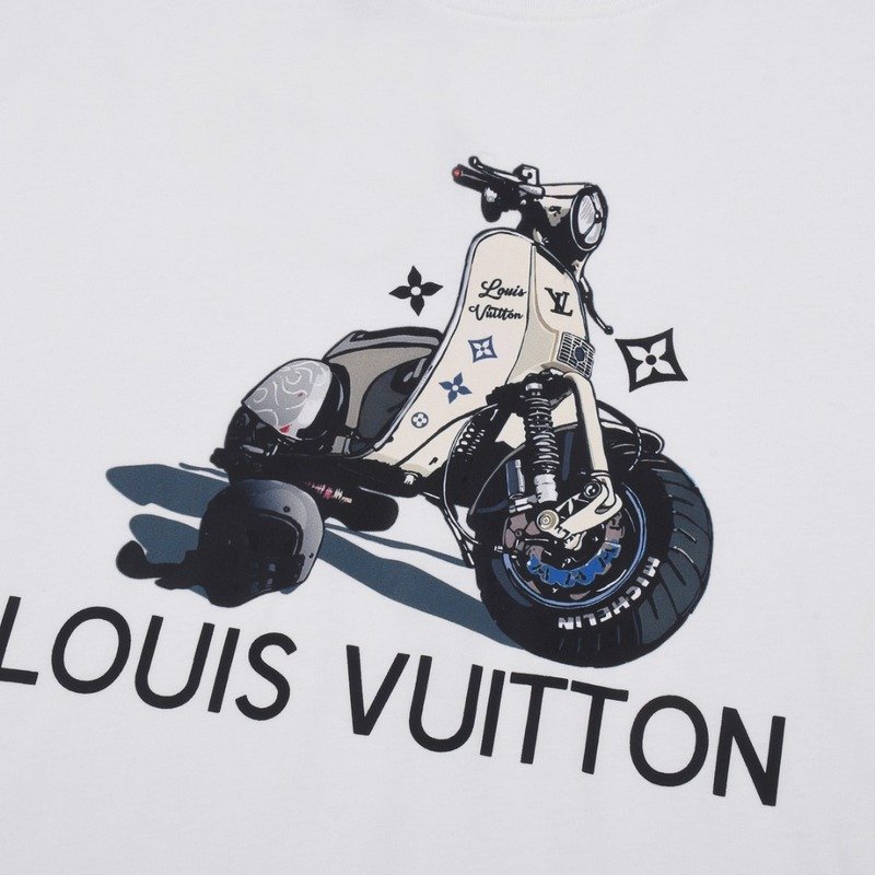 Футболка Louis Vuitton Motorcycle Print "White" фото № 5